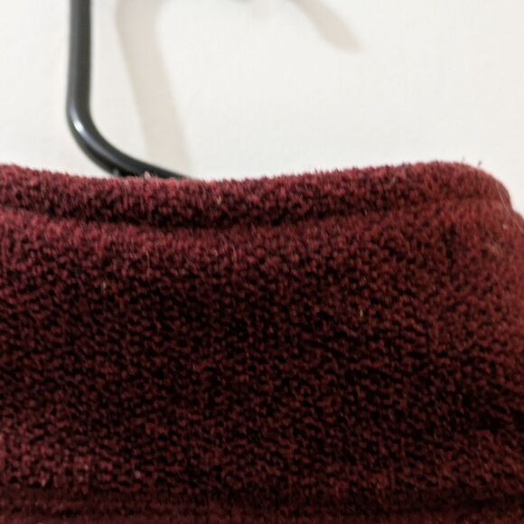 Eddie Bauer Burgandy Red Fleece 1/4 Zip Pullover Sweatshirt Mens Tall Large - Picture 7 of 10